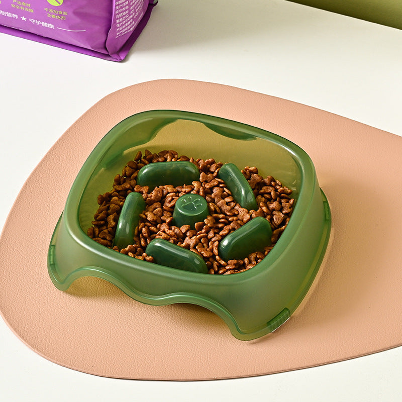 Slow Feed Anti-Choke Dog and Puppy Bowl Plastic Feeder for Pets