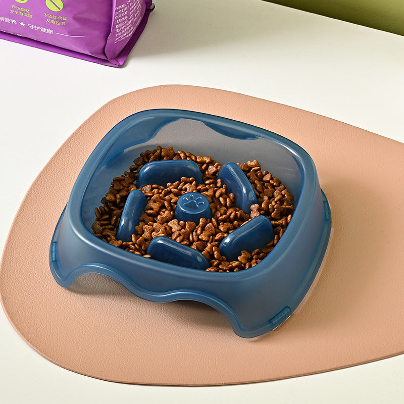 Slow Feed Anti-Choke Dog and Puppy Bowl Plastic Feeder for Pets