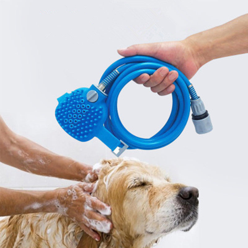 Pet Bathing and Massaging Shower Brush for Dogs