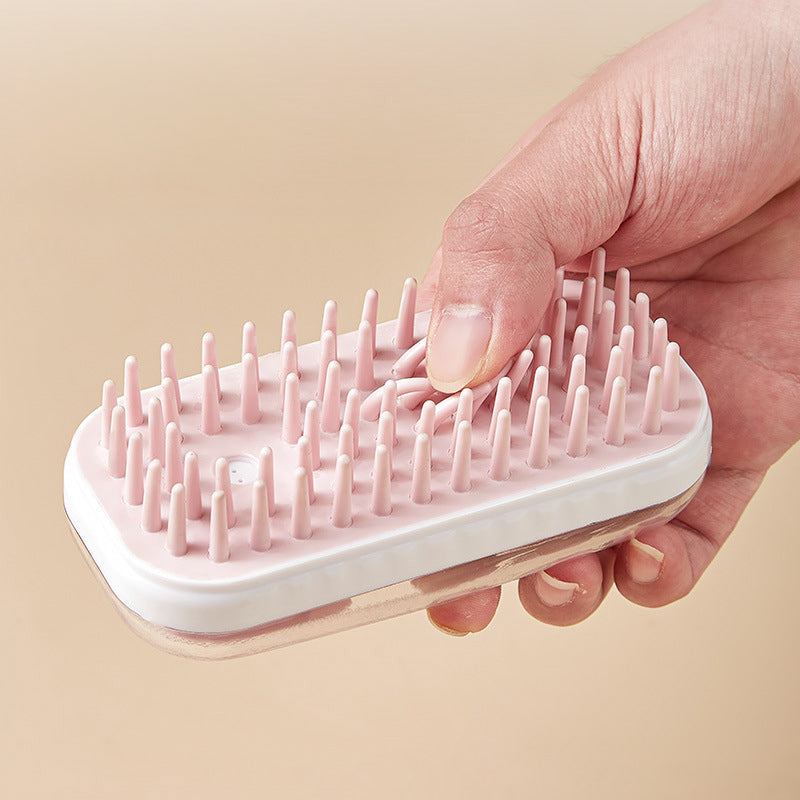 Silicone Pet Bath and Massage Brush for Dogs and Cats