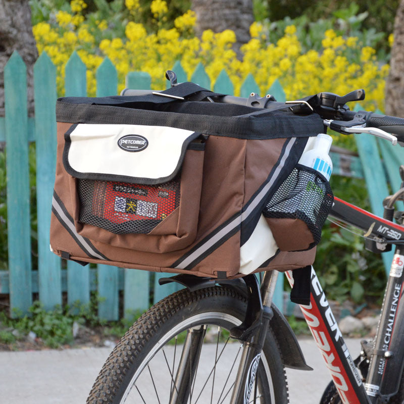 Removable Front Bicycle Pet Carrier Bag for Cats and Dogs