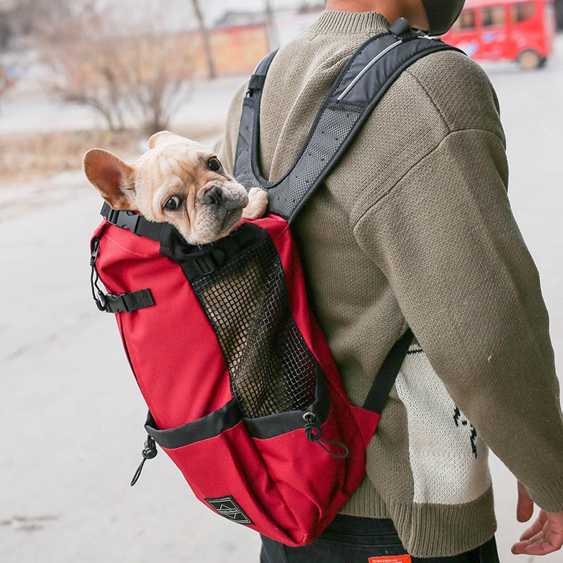 Double-Shoulder Portable Dog Carrier Backpack for Travel