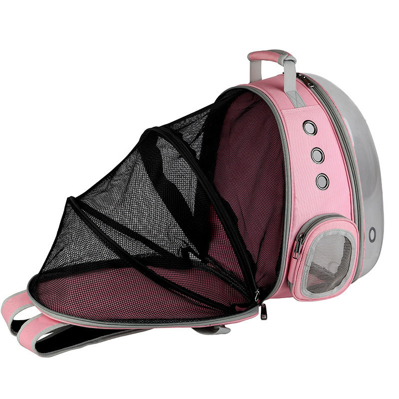 Portable Pet Bubble Backpack Carrier 360° Sightseeing Capsule for Small Pets