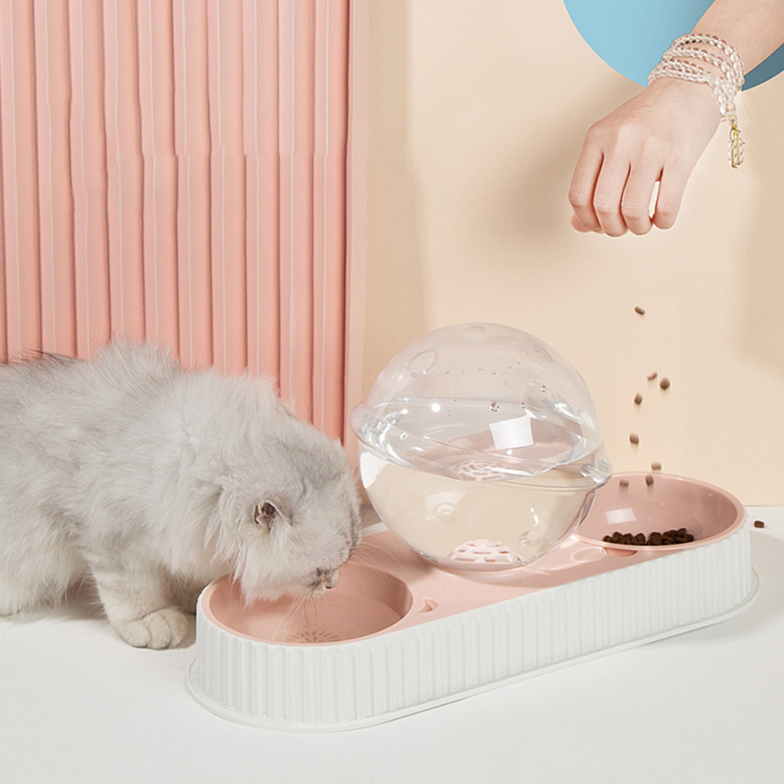 Automatic Pet Water and Food Bowl for Dogs and Cats