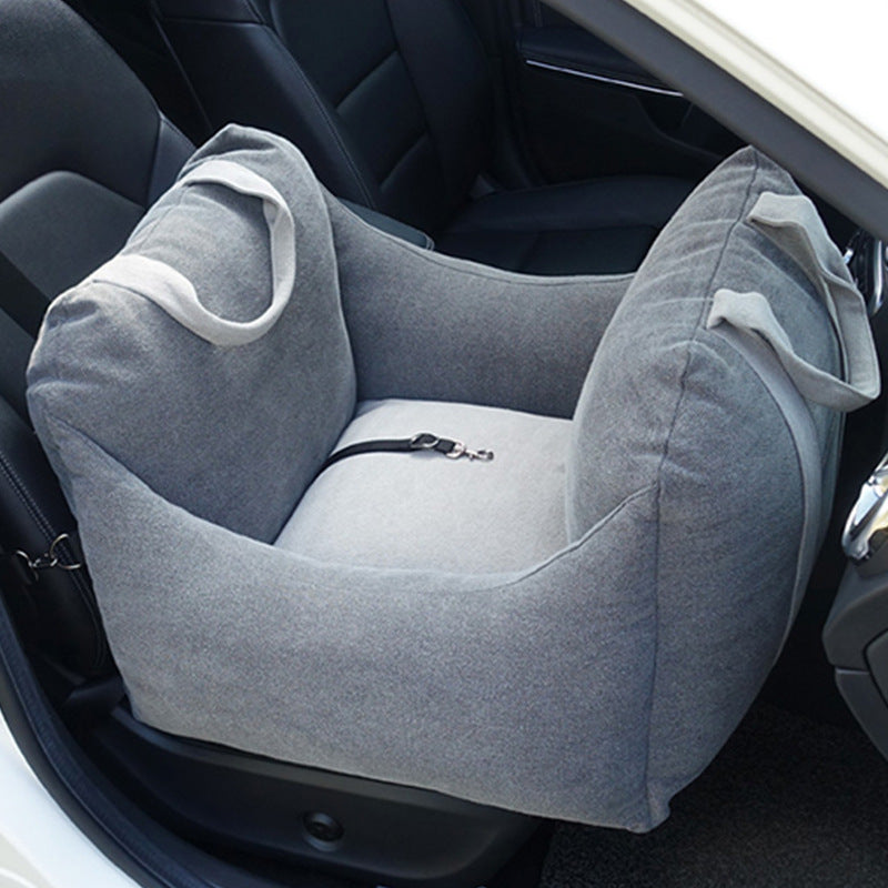 Waterproof Portable Dog Car Seat with Safety Mesh and Breathable Design