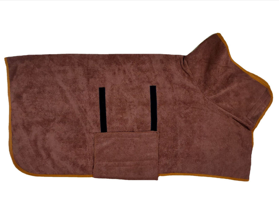 Microfiber Fast-Drying Pet Bathrobe Absorbent Grooming Towel for Dogs