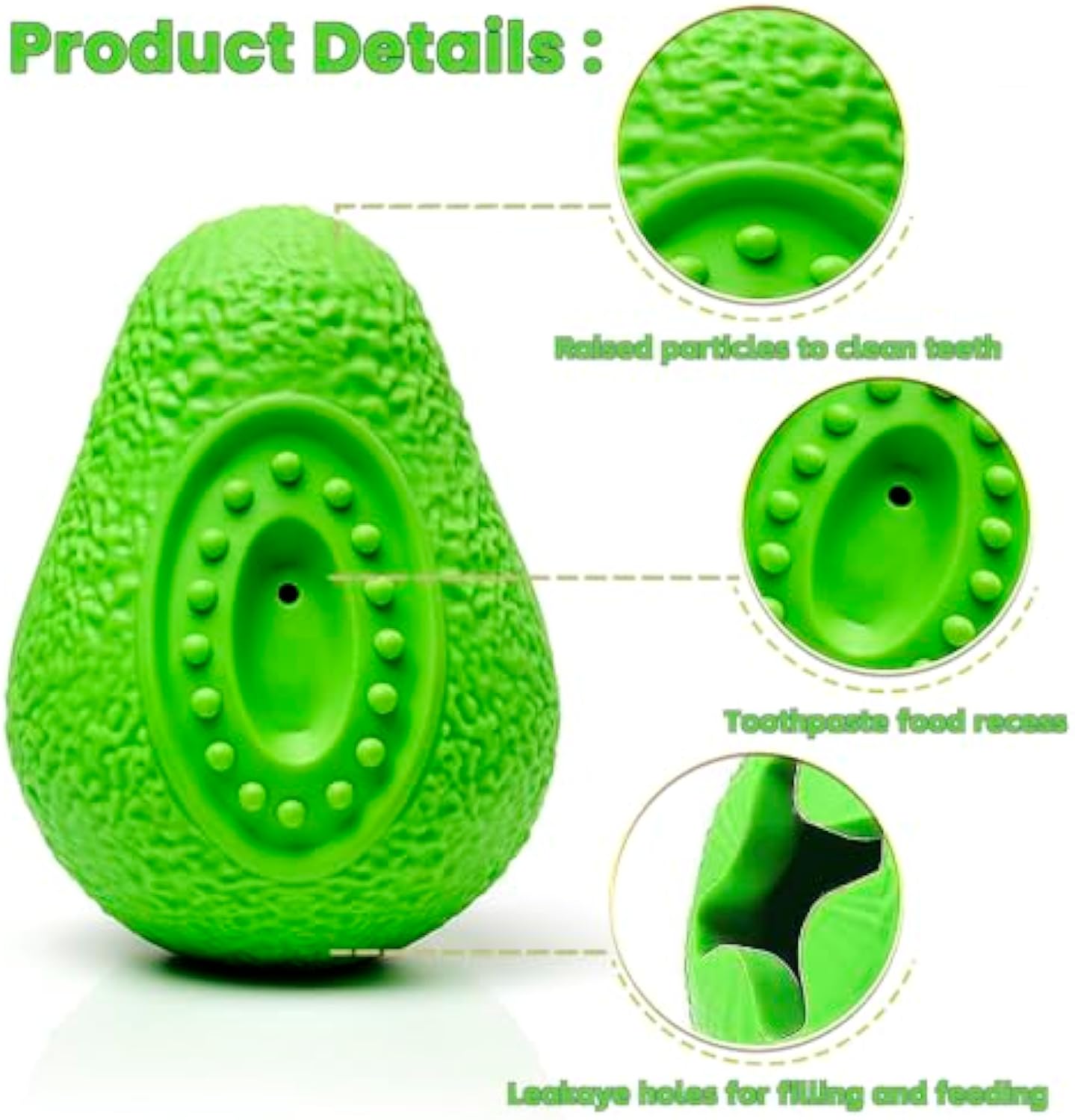 Indestructible Rubber Dog Chew Toy for All Breeds