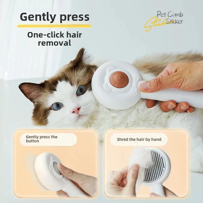 Rechargeable 2-in-1 Electric Pet Nail Trimmer and Grooming Brush