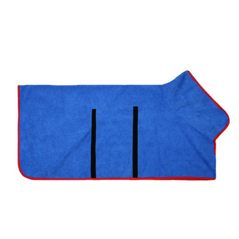 Microfiber Fast-Drying Pet Bathrobe Absorbent Grooming Towel for Dogs