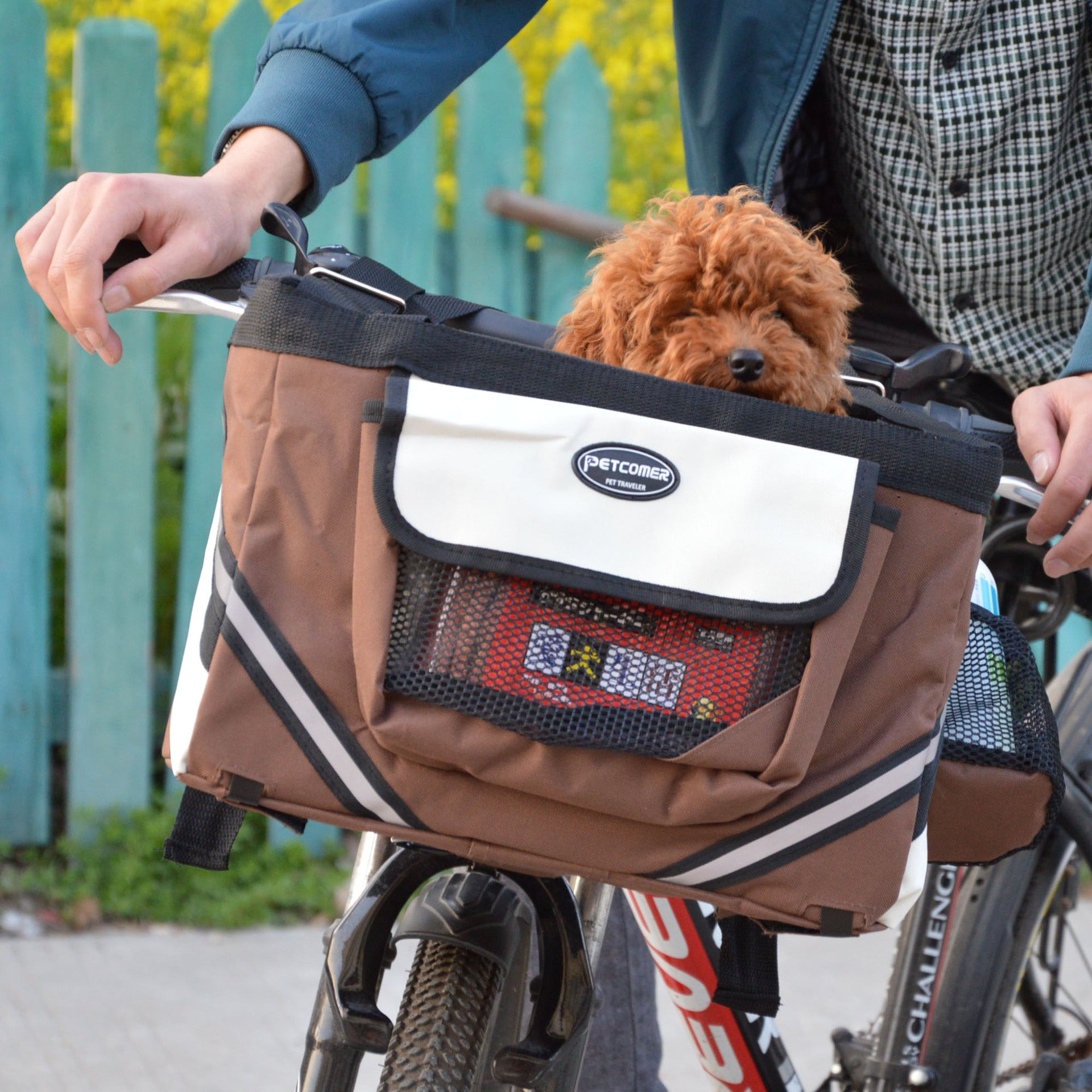 Removable Front Bicycle Pet Carrier Bag for Cats and Dogs