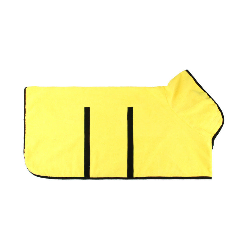 Microfiber Fast-Drying Pet Bathrobe Absorbent Grooming Towel for Dogs