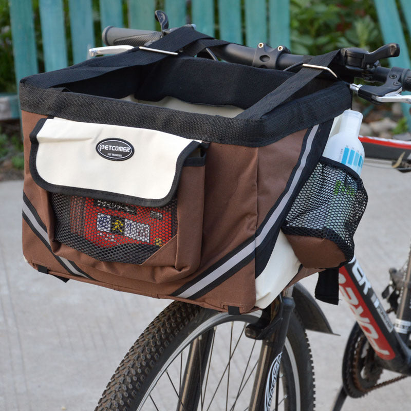 Removable Front Bicycle Pet Carrier Bag for Cats and Dogs