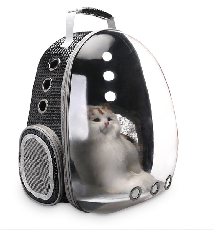 Portable Pet Bubble Backpack Carrier 360° Sightseeing Capsule for Small Pets