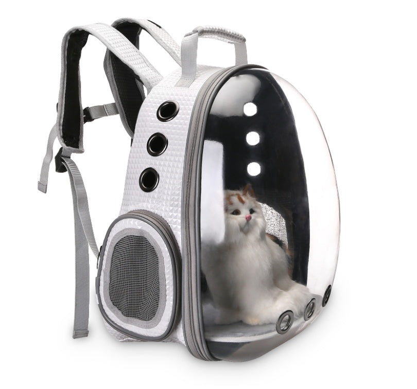 Portable Pet Bubble Backpack Carrier 360° Sightseeing Capsule for Small Pets