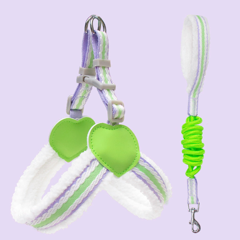 Breathable Summer Dog Harness and Leash for Small to Medium Dogs