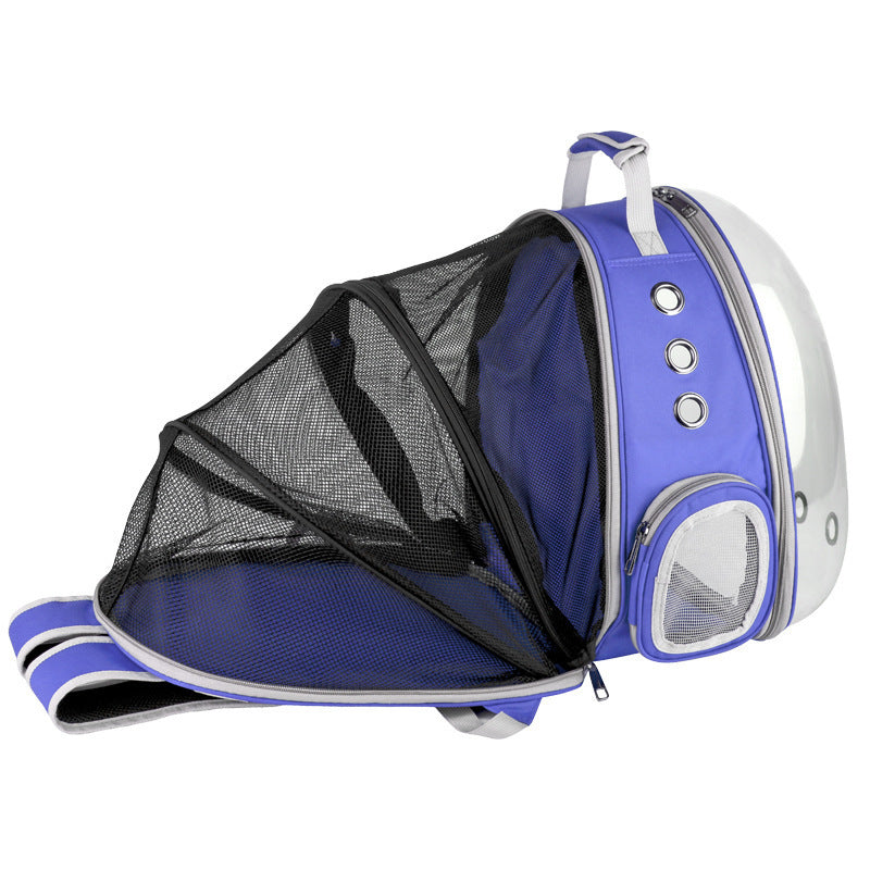 Portable Pet Bubble Backpack Carrier 360° Sightseeing Capsule for Small Pets
