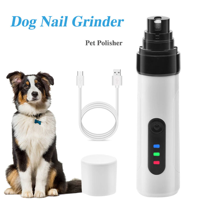 Electric Rechargeable Dog and Cat Nail Grinder Trimmer