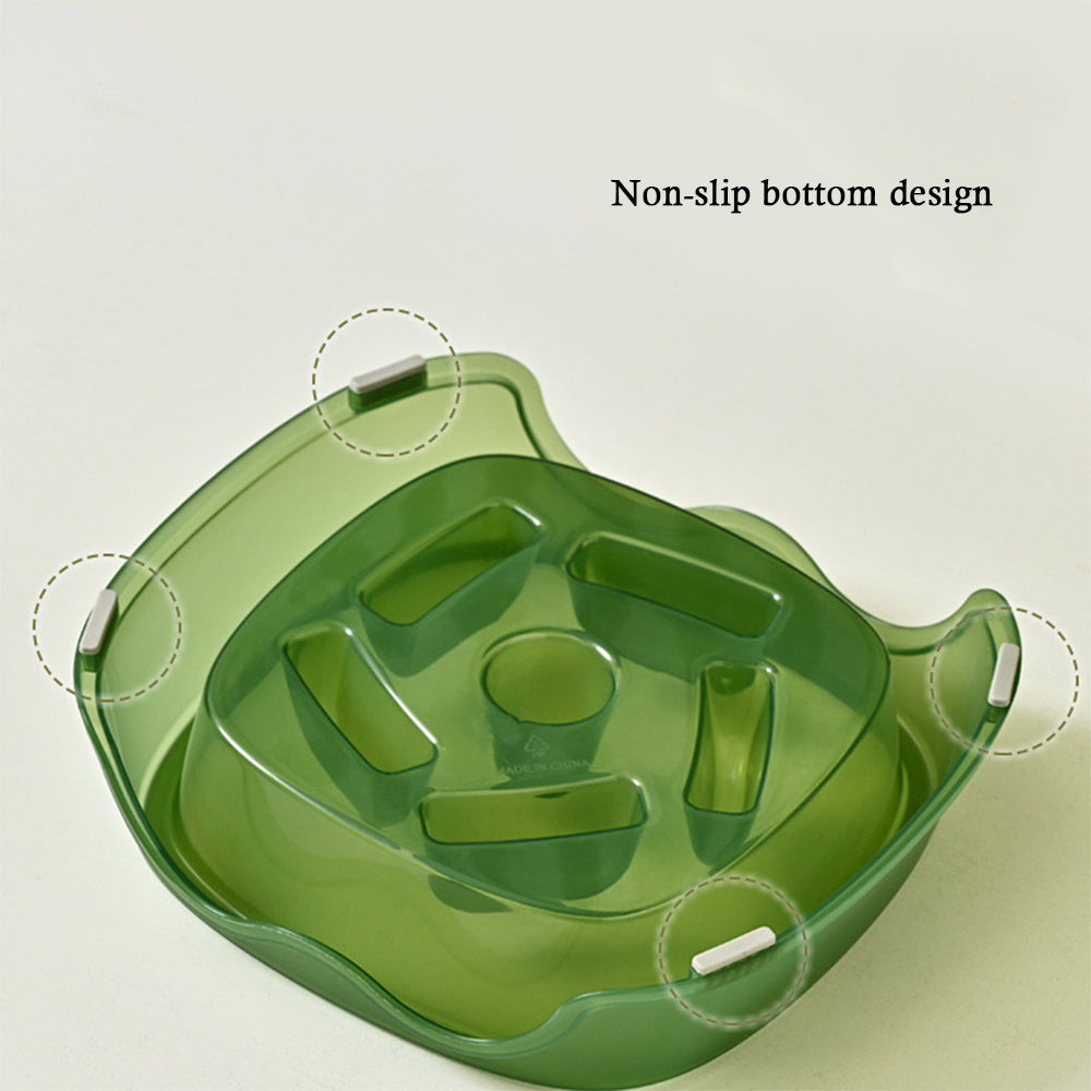 Slow Feed Anti-Choke Dog and Puppy Bowl Plastic Feeder for Pets
