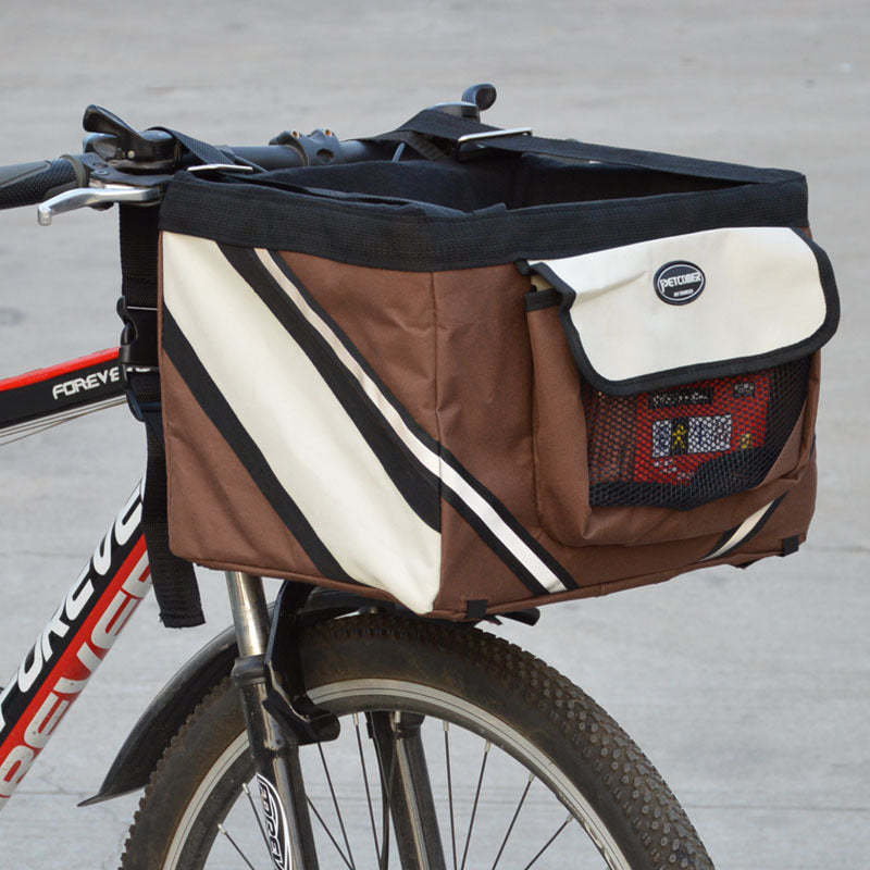 Removable Front Bicycle Pet Carrier Bag for Cats and Dogs