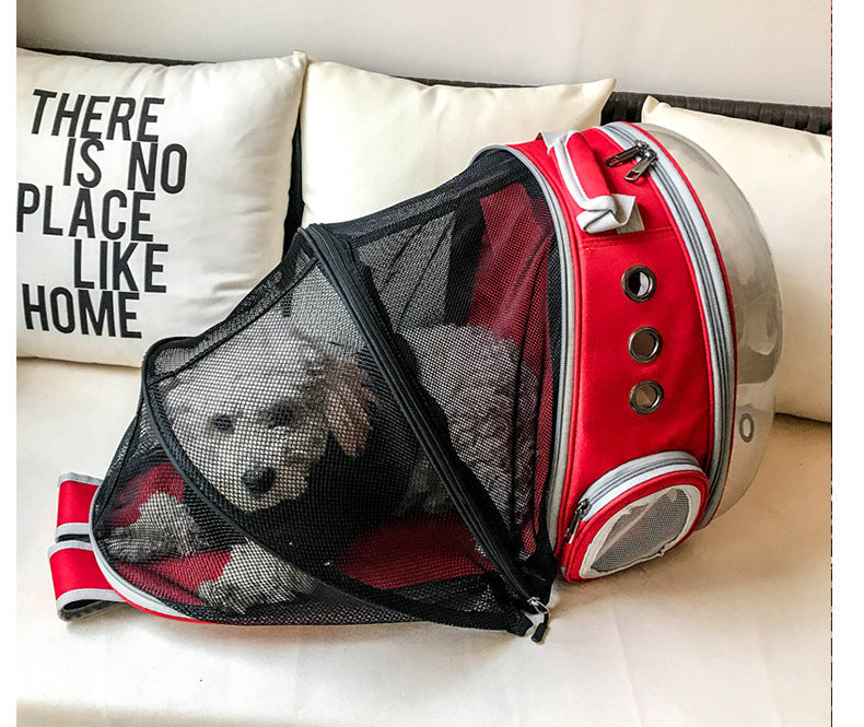 Portable Pet Bubble Backpack Carrier 360° Sightseeing Capsule for Small Pets