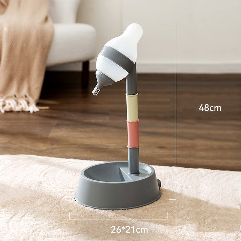 Standing Pet Water Dispenser Bowl Adjustable Height for Cats and Dogs