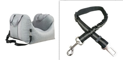 Waterproof Portable Dog Car Seat with Safety Mesh and Breathable Design