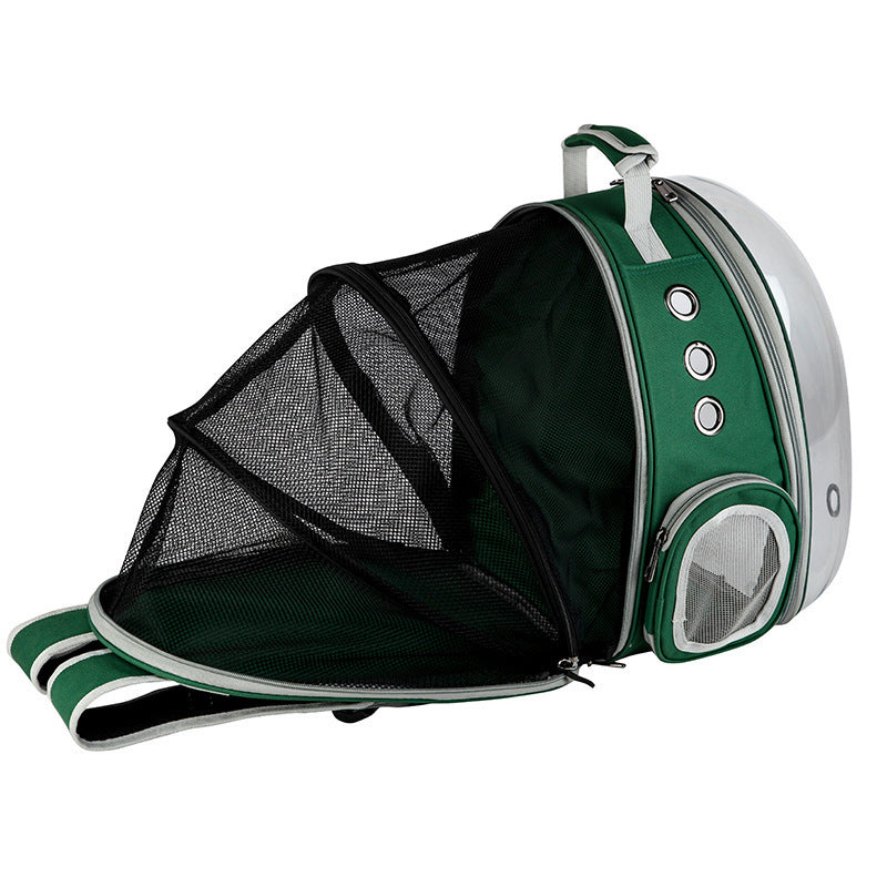 Portable Pet Bubble Backpack Carrier 360° Sightseeing Capsule for Small Pets