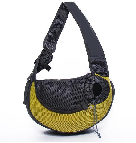 Mesh Oxford Outdoor Pet Carrier Shoulder Bag for Dogs and Cats