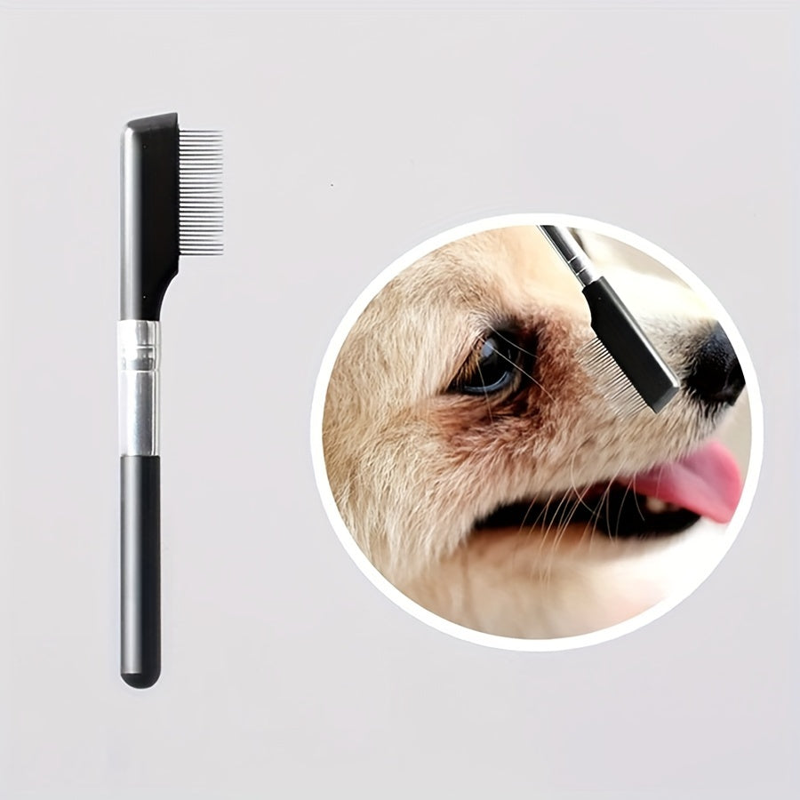 Pet Eye Grooming Brush with Comb Tear Stain Remover for Dogs and Cats