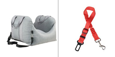 Waterproof Portable Dog Car Seat with Safety Mesh and Breathable Design