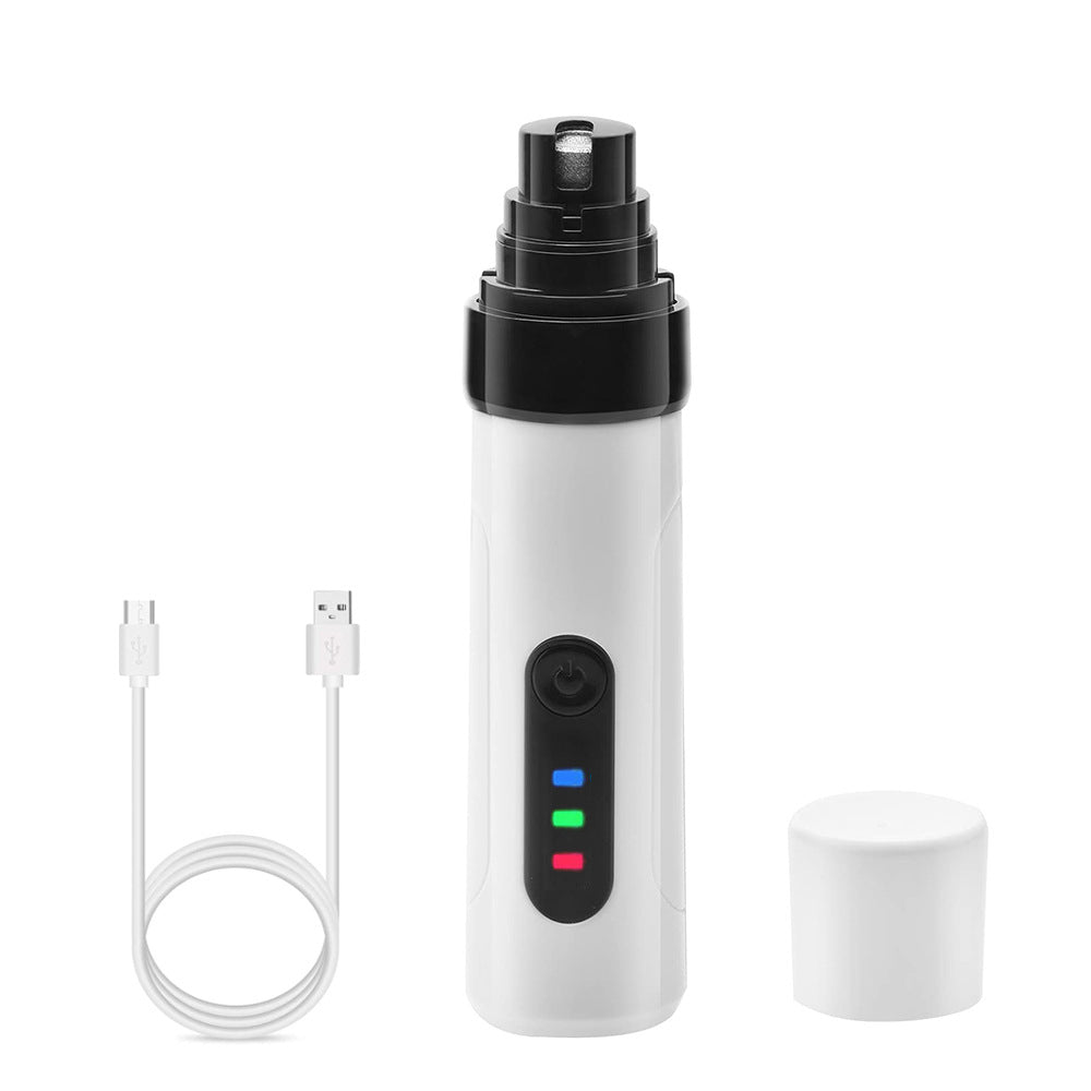 Electric Rechargeable Dog and Cat Nail Grinder Trimmer