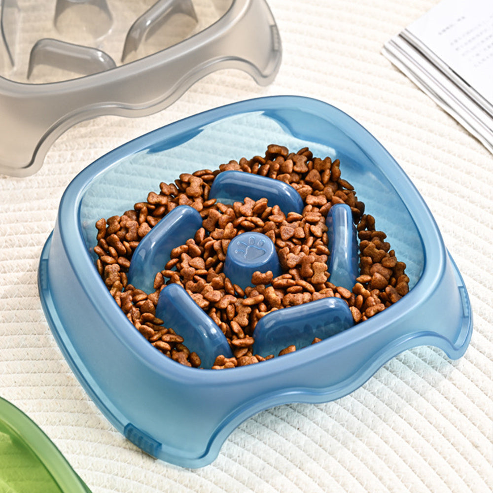 Slow Feed Anti-Choke Dog and Puppy Bowl Plastic Feeder for Pets