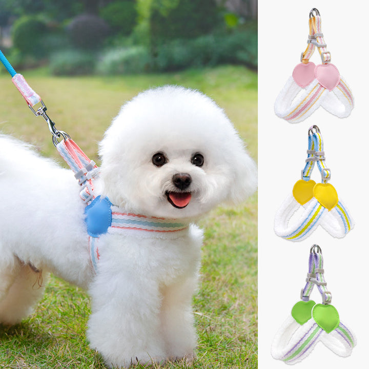 Breathable Summer Dog Harness and Leash for Small to Medium Dogs