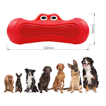 Vocal Rugby Natural Rubber Teething Dog Toy