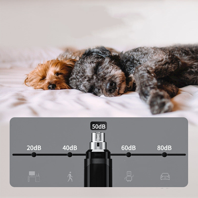 Electric Pet Nail Trimmer USB Rechargeable for Dogs and Cats