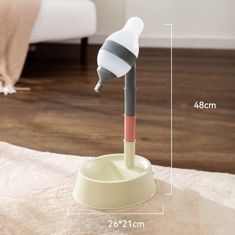 Standing Pet Water Dispenser Bowl Adjustable Height for Cats and Dogs