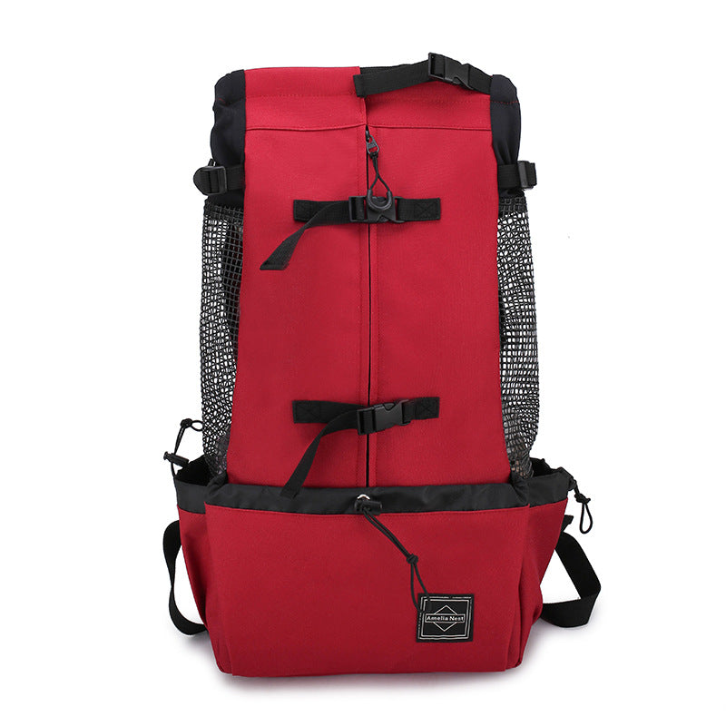 Double-Shoulder Portable Dog Carrier Backpack for Travel