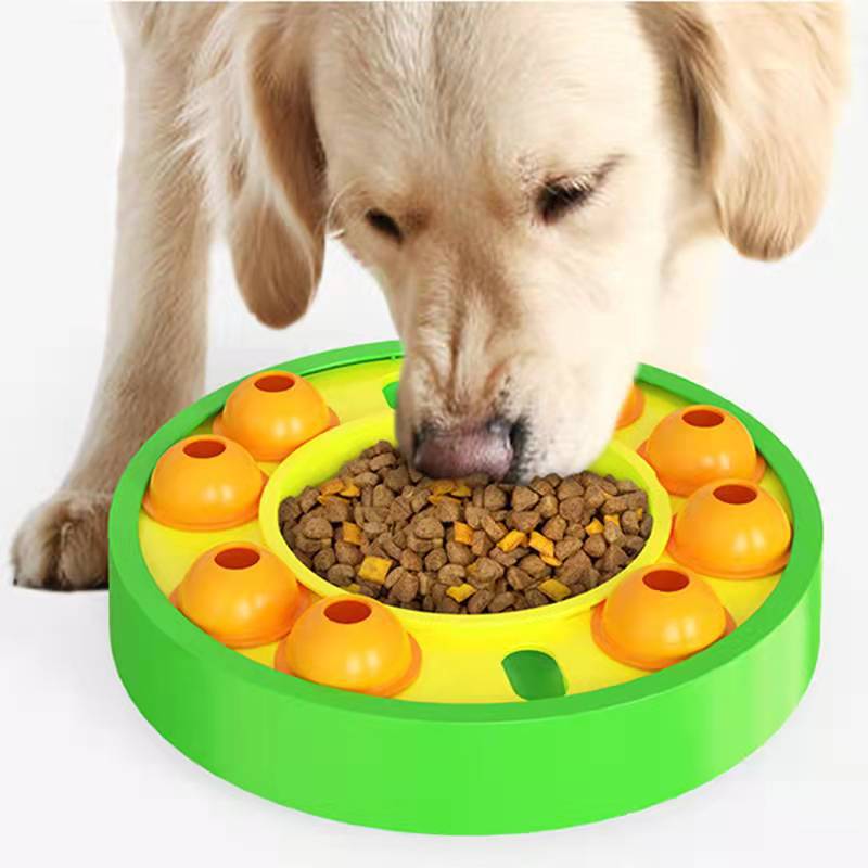 Interactive Dog Puzzle Toy Slow Feeder Treat Dispenser for Large Dogs