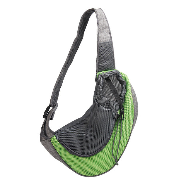 Mesh Oxford Outdoor Pet Carrier Shoulder Bag for Dogs and Cats