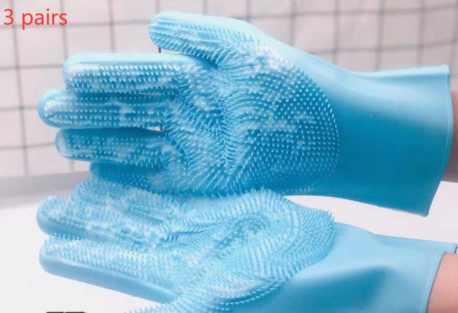 Silicone Dog and Cat Grooming Brush Glove for Bath and Massage