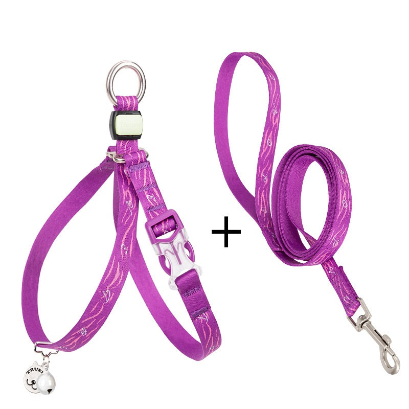 Pet Cat and Small Dog Harness with Bell and Chest Strap