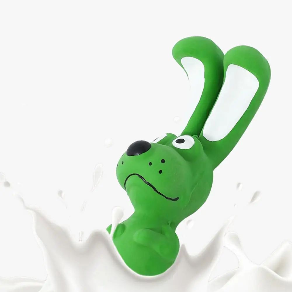 Latex Hippo Squeaky Chew Toy Soft Interactive Toy for Dogs