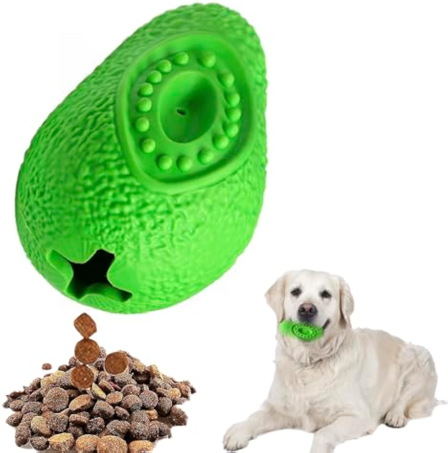 Indestructible Rubber Dog Chew Toy for All Breeds