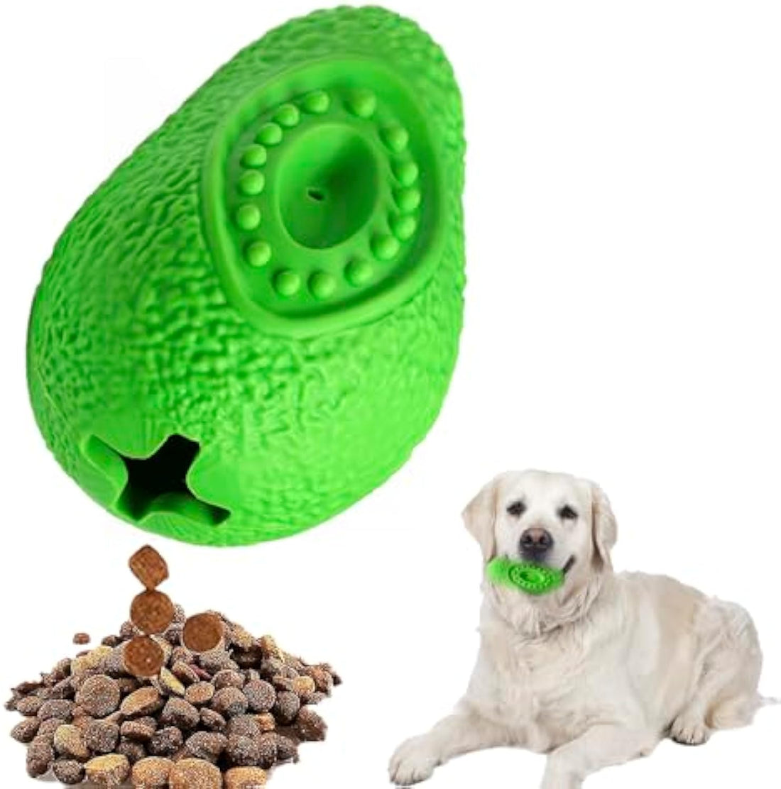 Indestructible Rubber Dog Chew Toy for All Breeds
