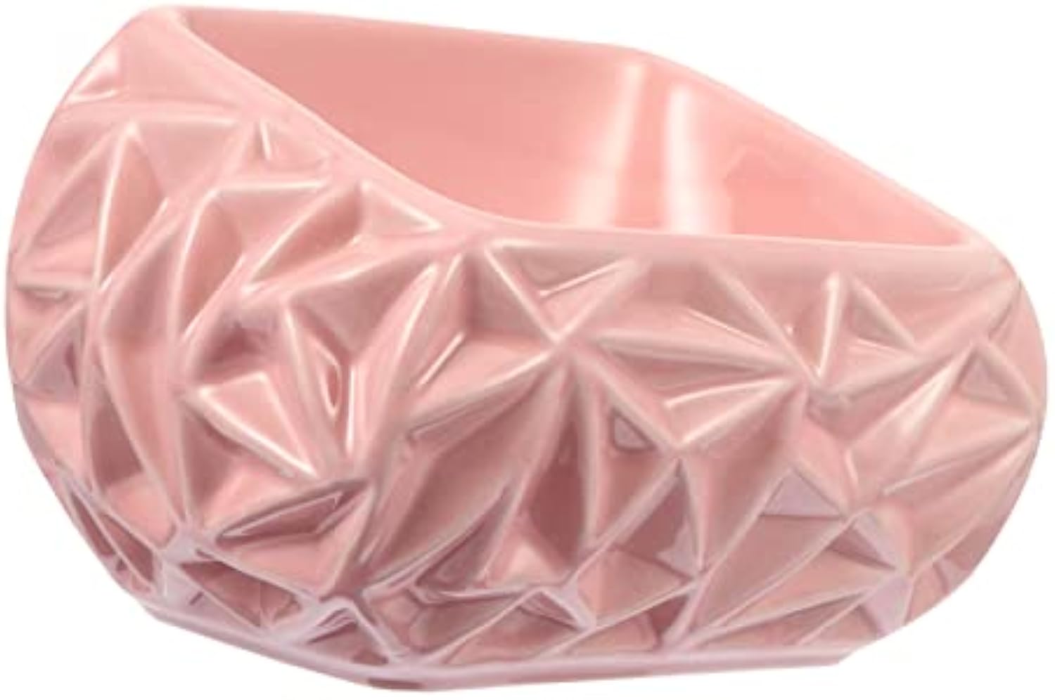 Ceramic Cat and Dog Feeding Bowl Cute Pink Bird’s Nest Design for Kittens and Puppies