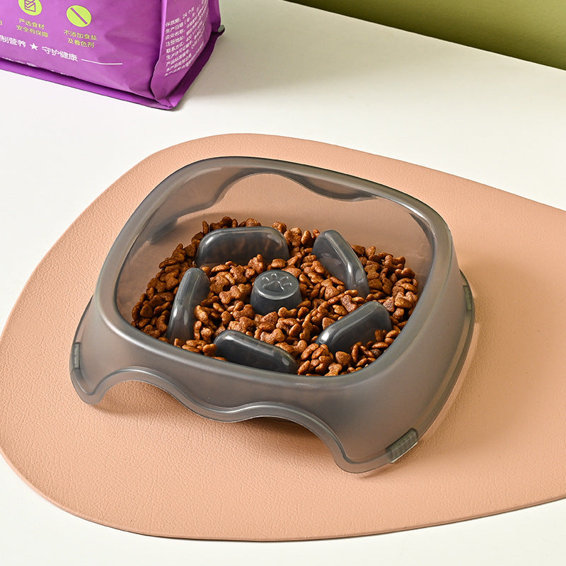 Slow Feed Anti-Choke Dog and Puppy Bowl Plastic Feeder for Pets