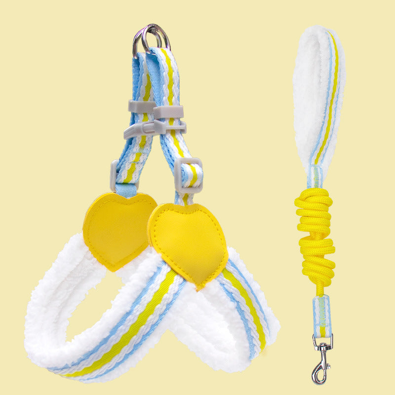 Breathable Summer Dog Harness and Leash for Small to Medium Dogs