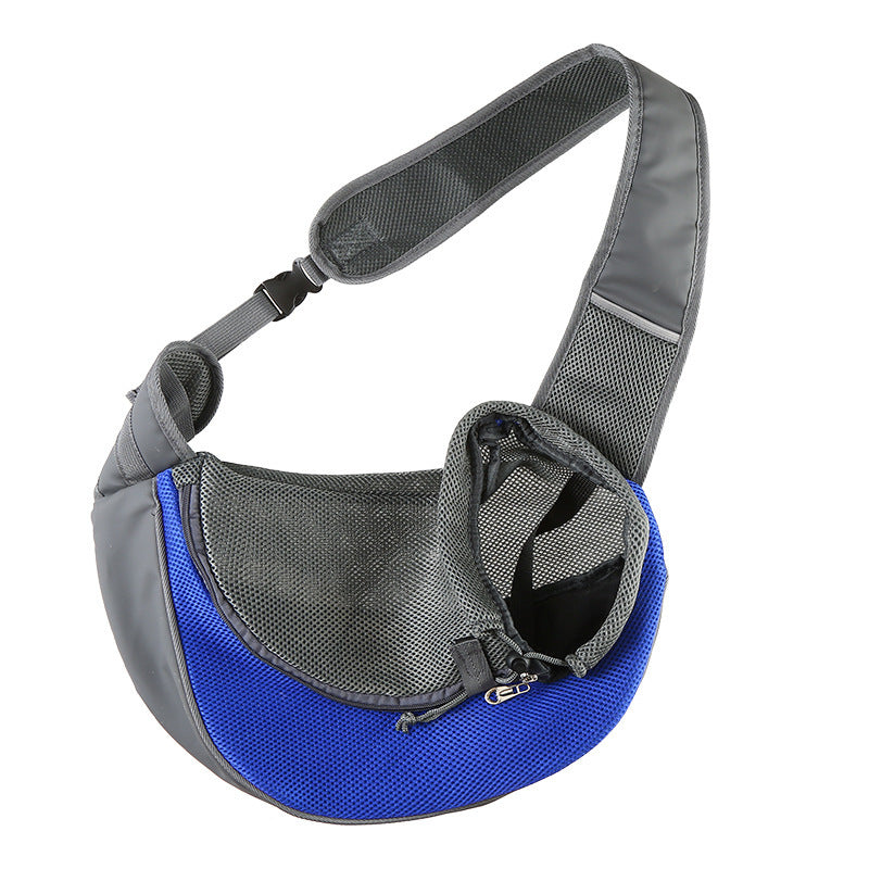 Mesh Oxford Outdoor Pet Carrier Shoulder Bag for Dogs and Cats