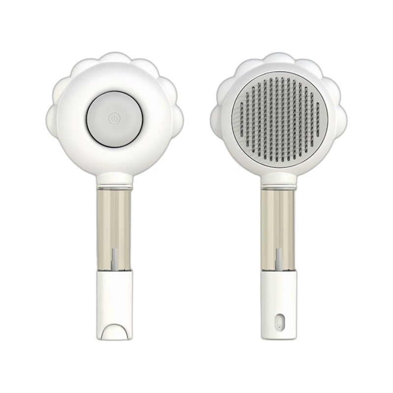 2-in-1 Self-Cleaning Dog Brush and Comb with Spray