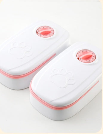 Automatic Smart Pet Feeder with Timer and Stainless Steel Bowl for Cats and Dogs